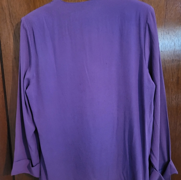 Elegant Purple Women's Blazer - Picture 2 of 2